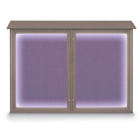 United Visual Products Open Faced Traditional Rounded Corkboard UV645ARC-SATIN-KEYLIME